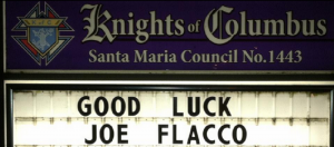 Joe Flacco Sign